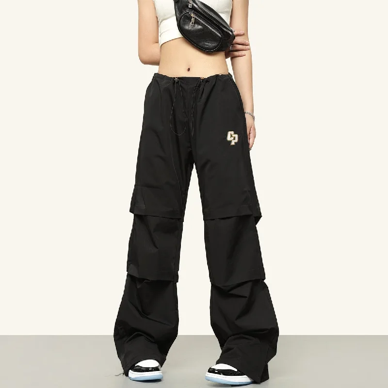 RTK (W) No. 3005 DRAWSTRING WIDE STRAIGHT PANTS