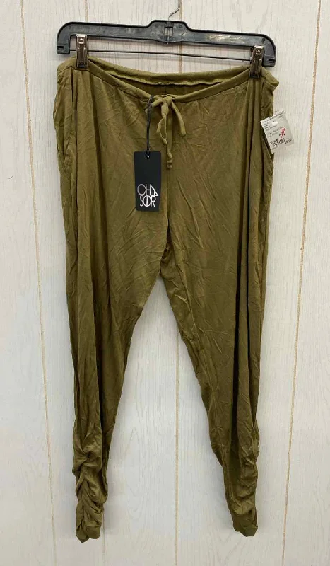 Chaser Olive Womens Size M Pants