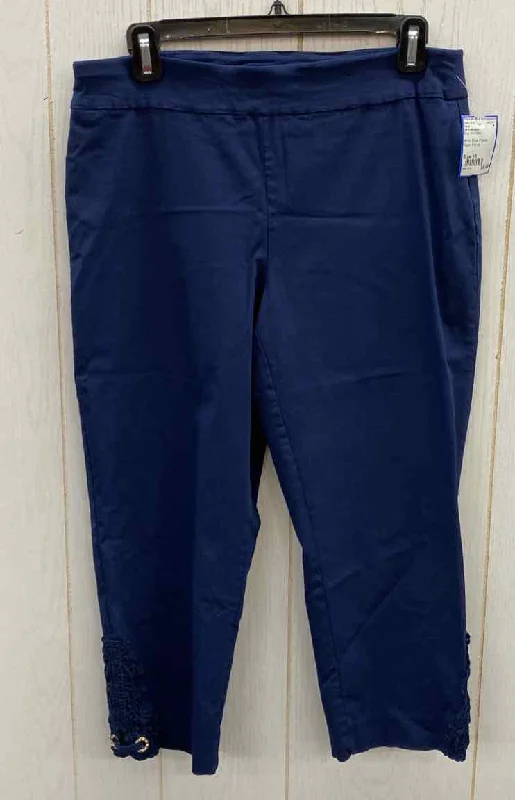 JM Collection Blue Womens Size 10 Pants