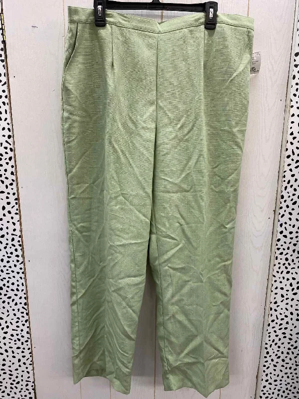 Alfred Dunner Green Womens Size 20W Pants