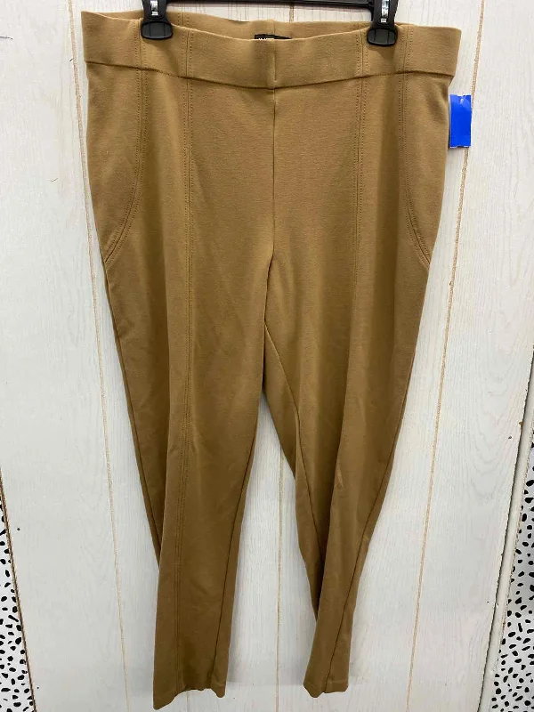 Jones New York Brown Womens Size 1X Pants