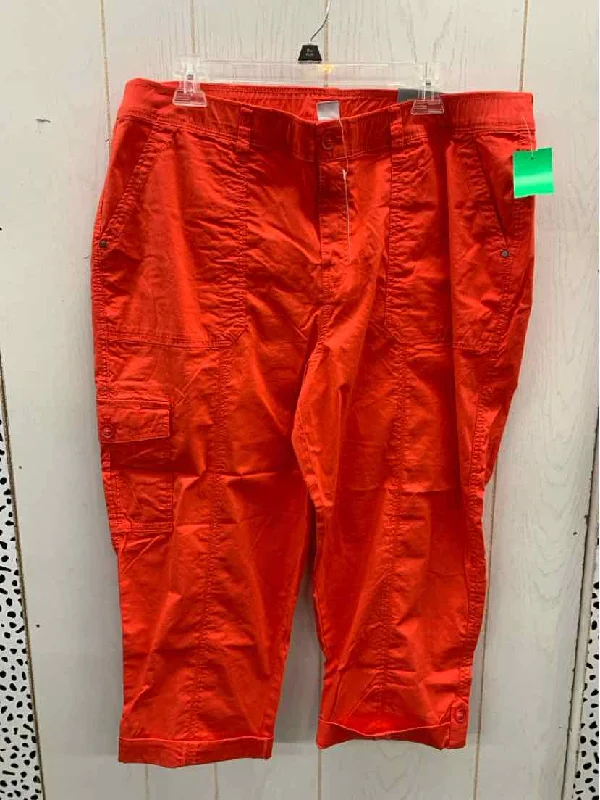 Chico's Red Womens Size 16 Pants