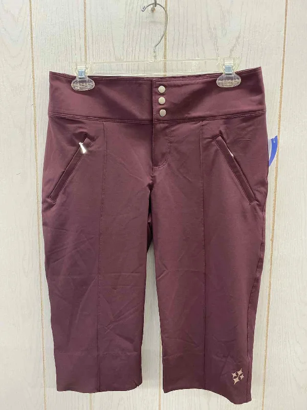 Burgundy Womens Size 4 Pants