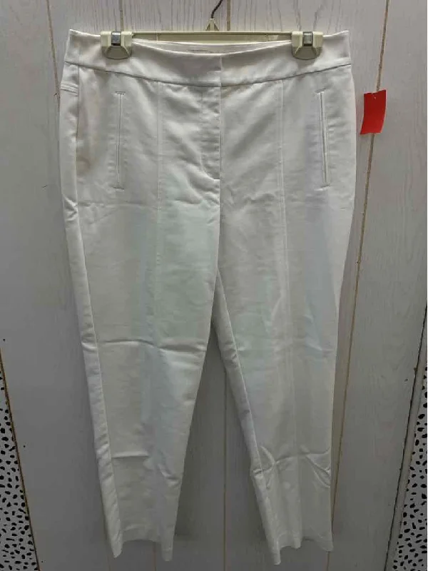 Chico's White Womens Size 6/8 Pants