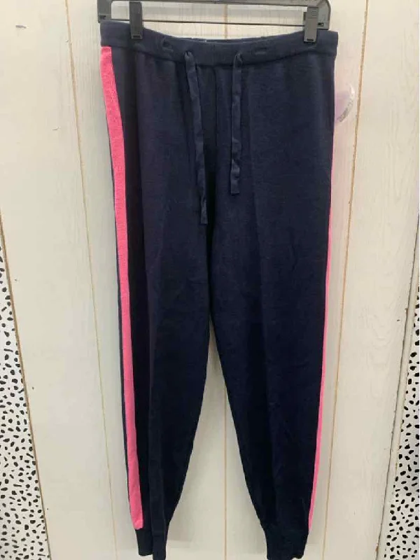 AQUA Navy Womens Size L Pants