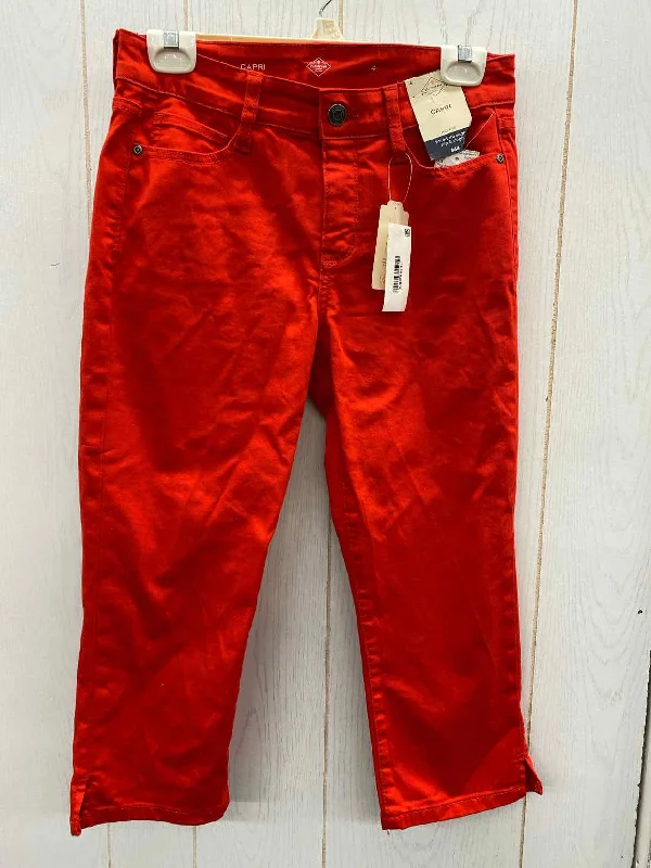 SJB Red Womens Size 4 Pants