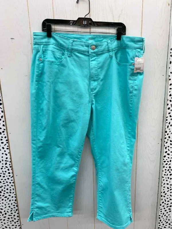 SJB Teal Womens Size 18 Tall Pants