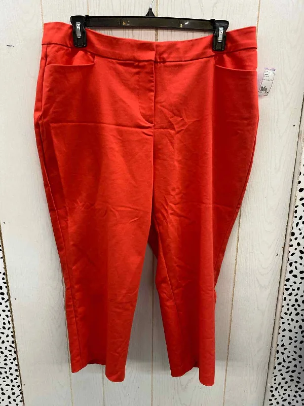 Investments Red Womens Size 18 Pants