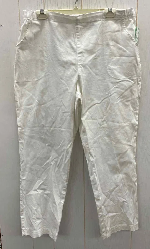 Croft & Barrow White Womens Size 14P Pants