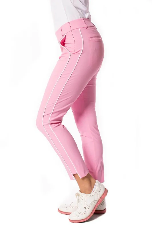 Golftini Women's Bubble Gum Pink Pull-On Stretch Ankle Pant (Size Medium) SALE