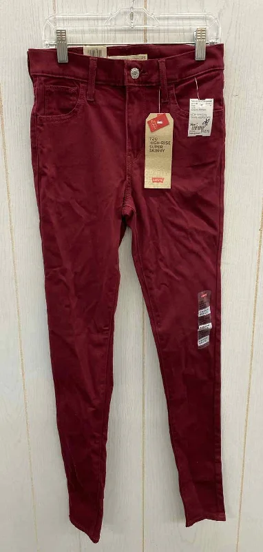 Levis Burgundy Womens Size 0 Pants