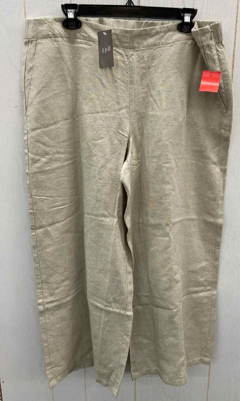 J Jill Khaki Womens Size 12/14 Pants