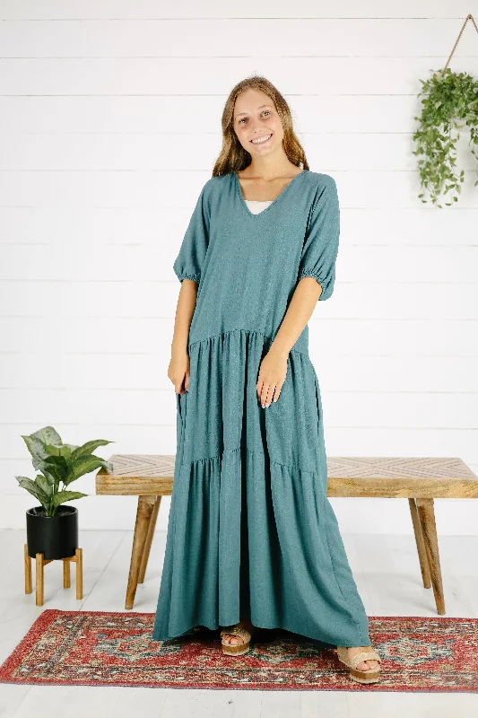 Bette Maxi Dress - Teal