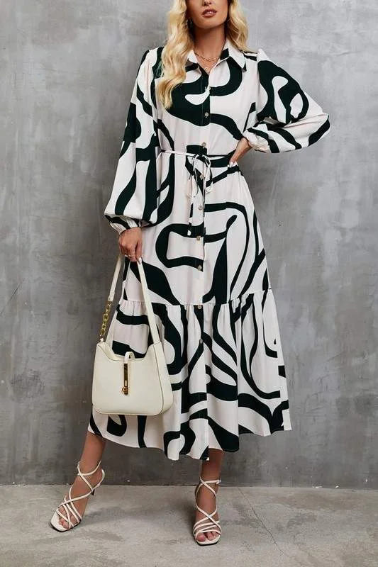 GRAPHIC MAXI DRESS