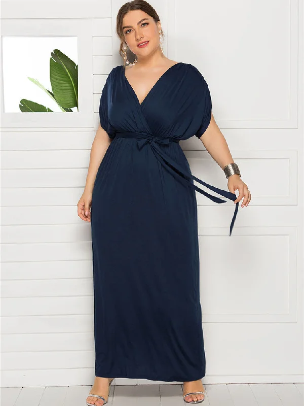 Plus Size Empire Waist Maxi Dress