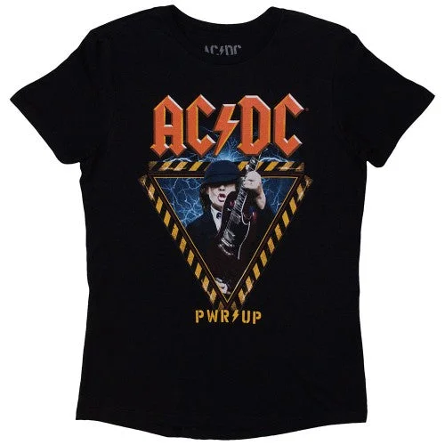 AC/DC Unisex Adult Angus Triangle PWR-UP EU Tour ´25 Back Print T-Shirt