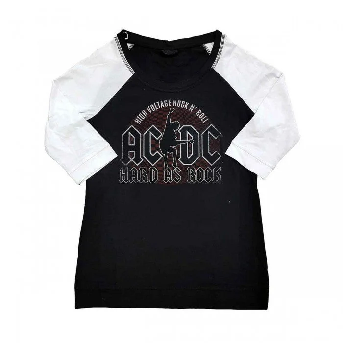 AC/DC Womens/Ladies Hard As Rock Raglan T-Shirt