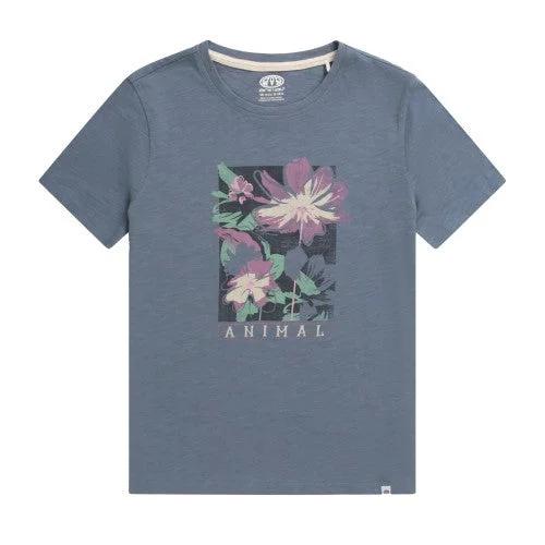 Animal Womens/Ladies Canopy Carina Flowers Organic T-Shirt