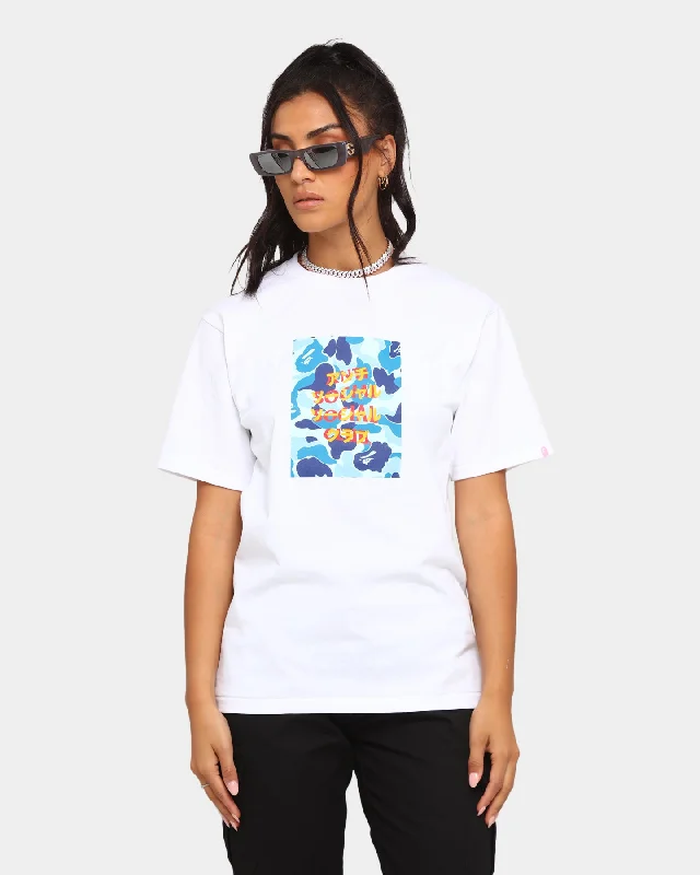 Anti Social Social Club BAPE x ASSC Camo Box T-Shirt White/Blue