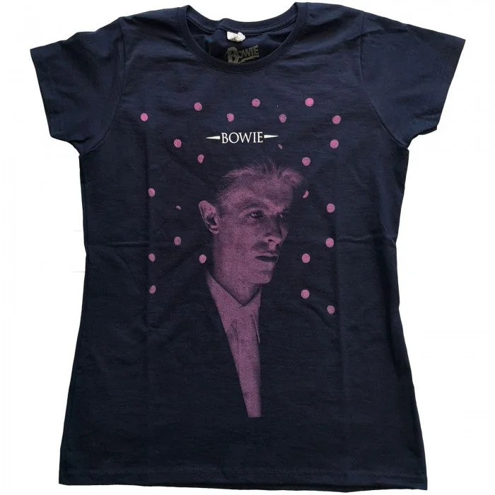 David Bowie Womens/Ladies Polka Dot Cotton T-Shirt