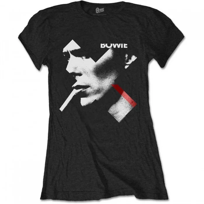 David Bowie Womens/Ladies Smoke T-Shirt