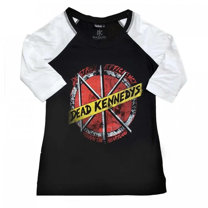 Dead Kennedys Womens/Ladies Destroy Cotton Raglan T-Shirt