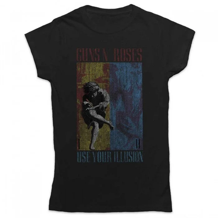 Guns N Roses Womens/Ladies Use Your Illusion T-Shirt