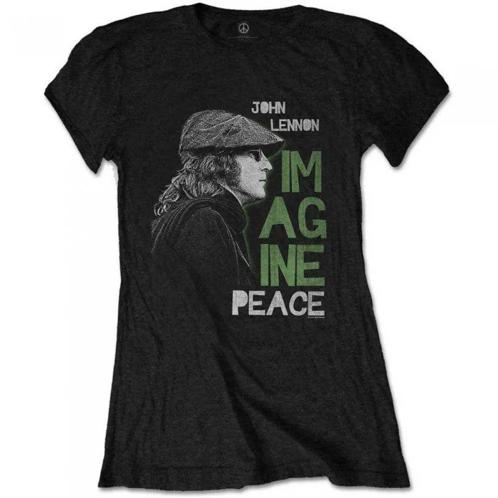 John Lennon Womens/Ladies Imagine Peace T-Shirt