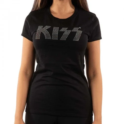 Kiss Womens/Ladies Logo Embellished T-Shirt