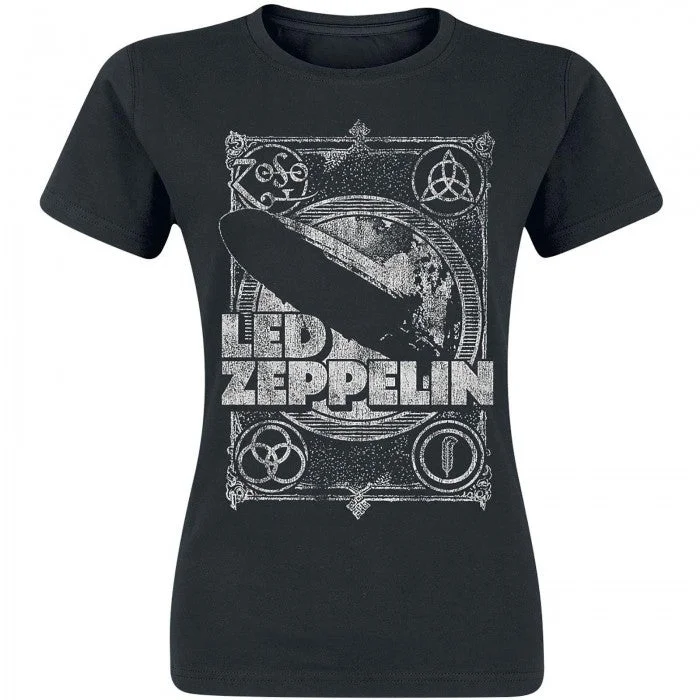 Led Zeppelin Womens/Ladies LZ1 Printed T-Shirt