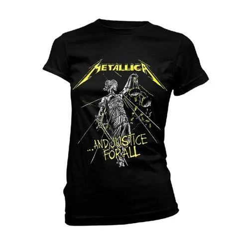 Metallica Womens/Ladies And Justice For All Tracks T-Shirt