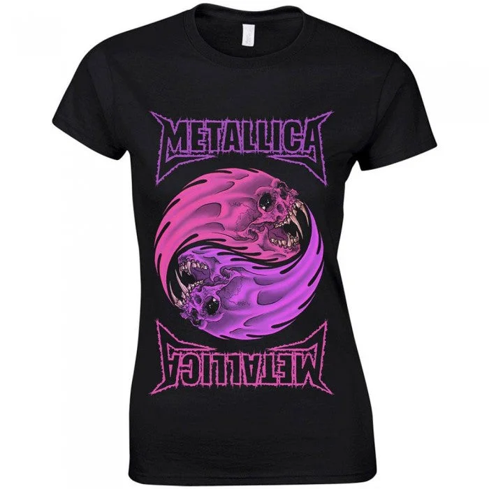 Metallica Womens/Ladies Yin Yang T-Shirt