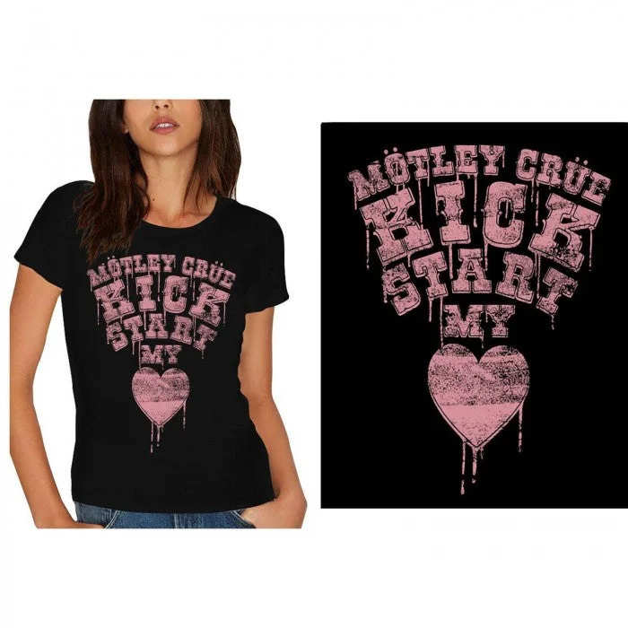 Motley Crue Womens/Ladies Kick Start My Heart T-Shirt