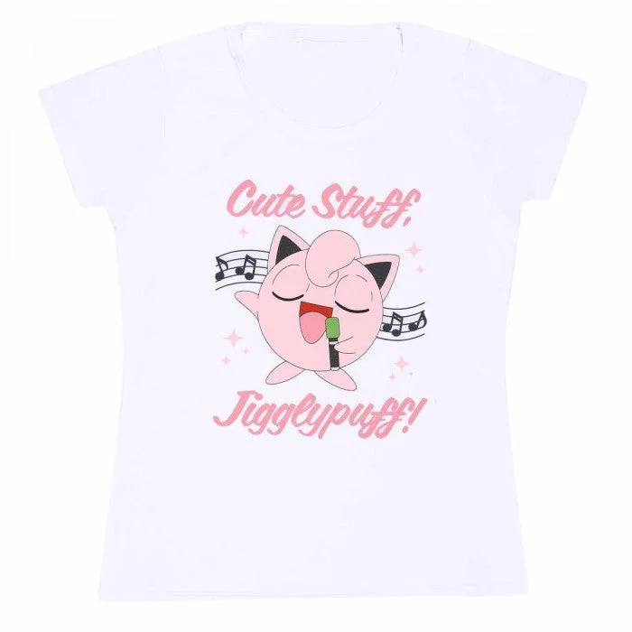 Pokemon Womens/Ladies Sing Along Jigglypuff Fitted T-Shirt