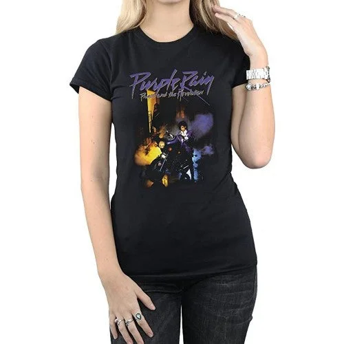 Prince Womens/Ladies Purple Rain Cotton T-Shirt