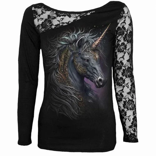 Spiral Direct Womens/Ladies Celtic Unicorn Long-Sleeved T-Shirt