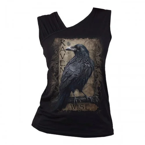 Spiral Direct Womens/Ladies Raven Wise Sleeveless T-Shirt