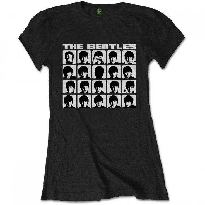 The Beatles Womens/Ladies Hard Days Night Faces T-Shirt