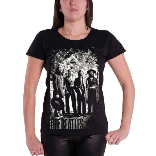 The Beatles Womens/Ladies Tittenhurst Lamppost Foil T-Shirt