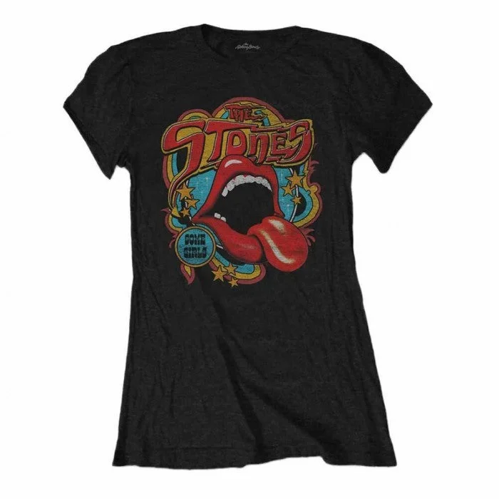 The Rolling Stones Womens/Ladies 70s Vibe Retro T-Shirt