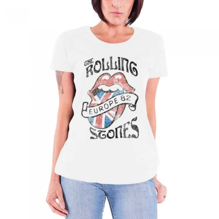 The Rolling Stones Womens/Ladies Europe 82 T-Shirt