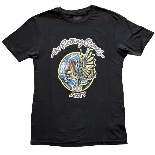 The Rolling Stones Womens/Ladies Sixty Dragon Globe Cotton T-Shirt