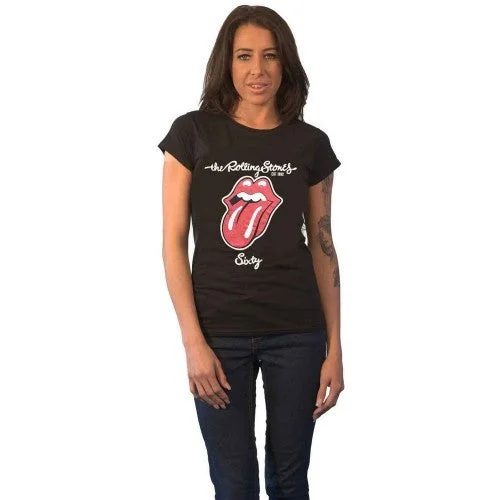 The Rolling Stones Womens/Ladies Sixty Plastered Suede T-Shirt