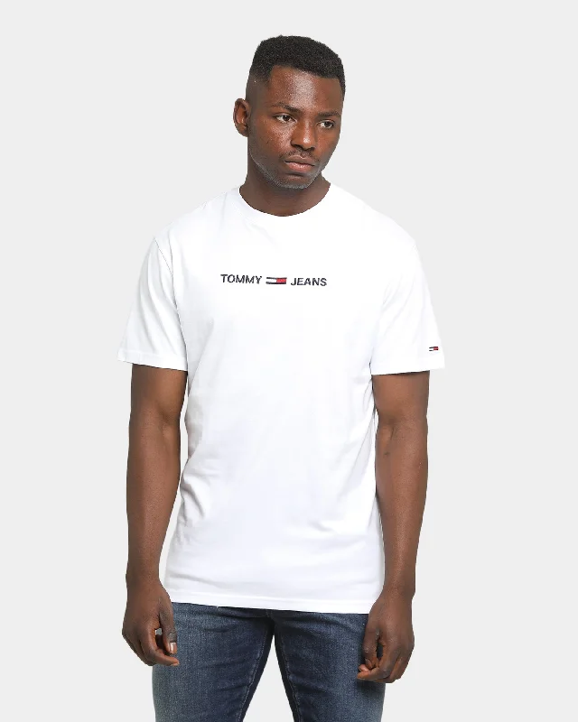 Tommy Jeans Straight Logo T-Shirt White