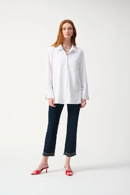 Blouse with Pockets - Optic White