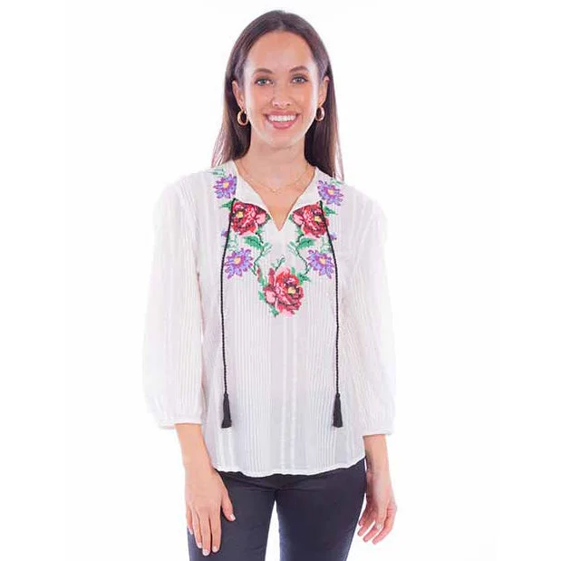 Floral Embroidered Blouse