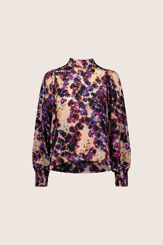 Puff Blouse, Purple Moss