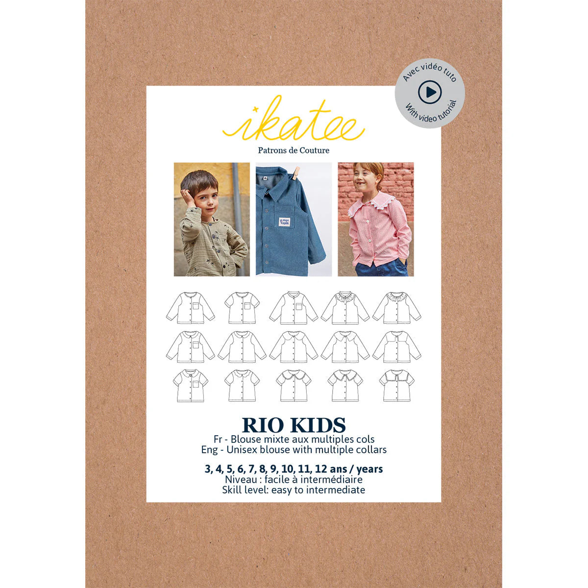 Rio Shirt/Blouse - Kids - Sewing Pattern | Ikatee