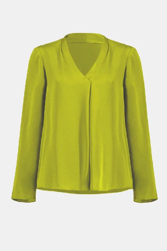 Satin Blouse - Wasabi