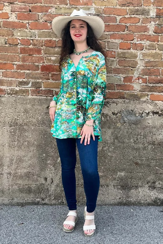 Vintage Collection Water Lily Blouse-Final Price